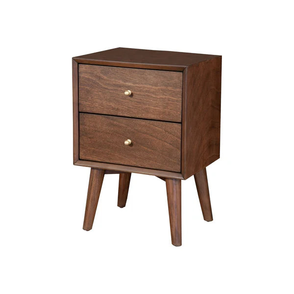 Flynn Walnut Nightstand β Modern Design with a Rich Walnut Finish and Practical Storage