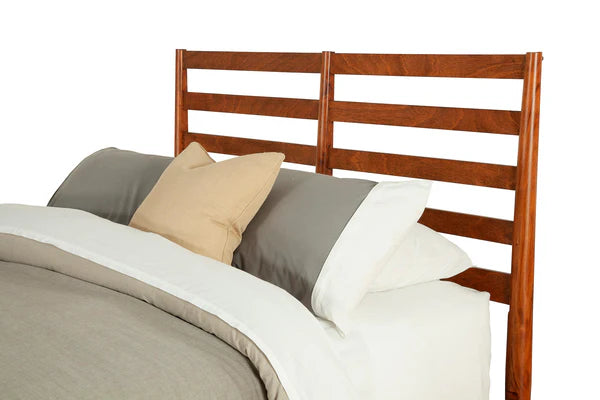 Flynn Acorn Retro Bed β Classic Mid-Century Modern Design with a Cozy Warm Acorn Finish