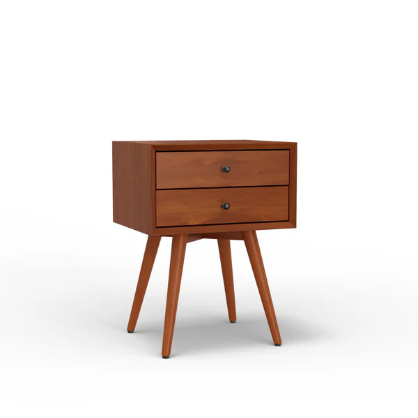 Flynn Acorn Small Nightstand β Modern Design with a Warm Acorn Finish and Convenient Storage