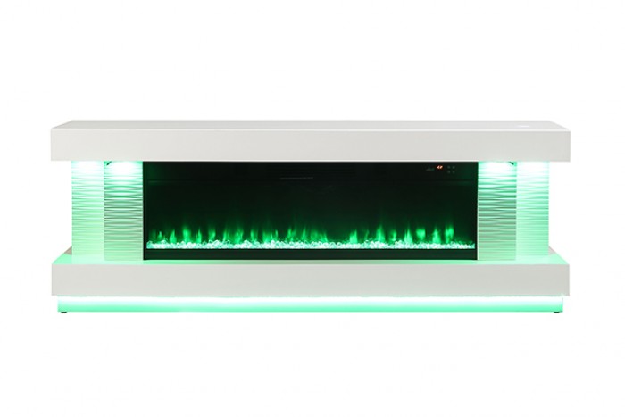 Peseux 71" TV Stand with Electric Fireplace - Elegant Media Console with Built-In Heat and Cozy Ambiance