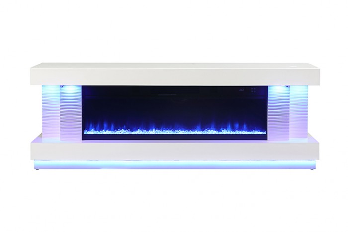 Peseux 71" TV Stand with Electric Fireplace - Elegant Media Console with Built-In Heat and Cozy Ambiance