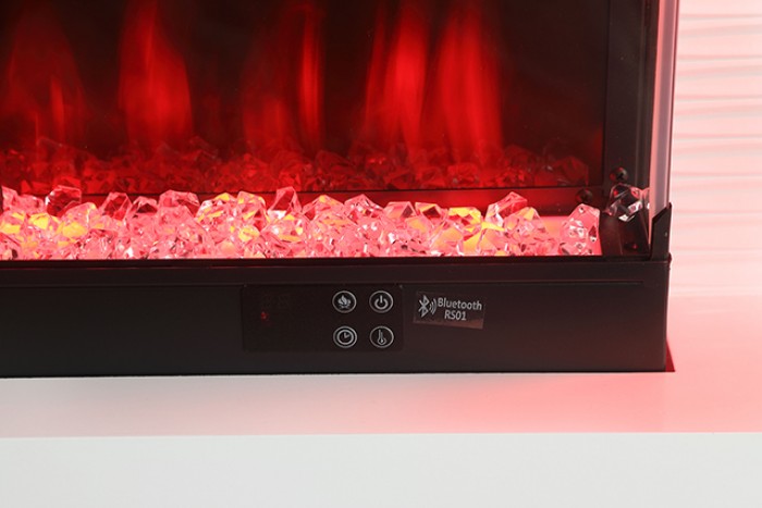 Peseux 71" TV Stand with Electric Fireplace - Elegant Media Console with Built-In Heat and Cozy Ambiance