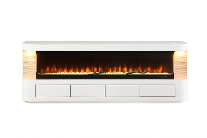 Luken 71" TV Stand with Electric Fireplace - Sleek Media Console with Warmth and Modern Style