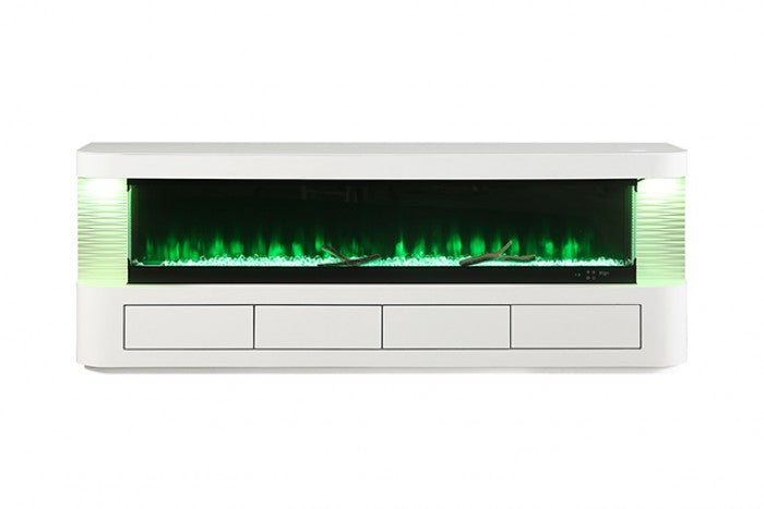 Luken 71" TV Stand with Electric Fireplace - Sleek Media Console with Warmth and Modern Style