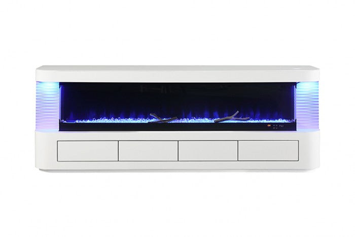 Luken 71" TV Stand with Electric Fireplace - Sleek Media Console with Warmth and Modern Style