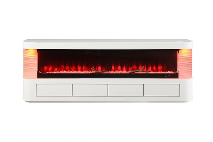Luken 71" TV Stand with Electric Fireplace - Sleek Media Console with Warmth and Modern Style