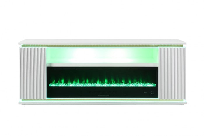 Medea 71" TV Stand with Electric Fireplace - Stylish Media Console with Built-In Heat and Ambiance