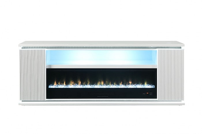 Medea 71" TV Stand with Electric Fireplace - Stylish Media Console with Built-In Heat and Ambiance