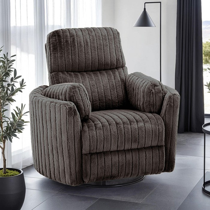 Belper Power Glider Sky Blue Recliner with Swivel - Comfortable & Stylish Recliner with Gliding and Swivel Features