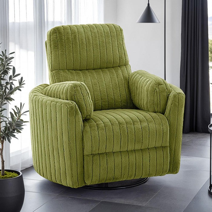 Belper Power Glider Sky Blue Recliner with Swivel - Comfortable & Stylish Recliner with Gliding and Swivel Features