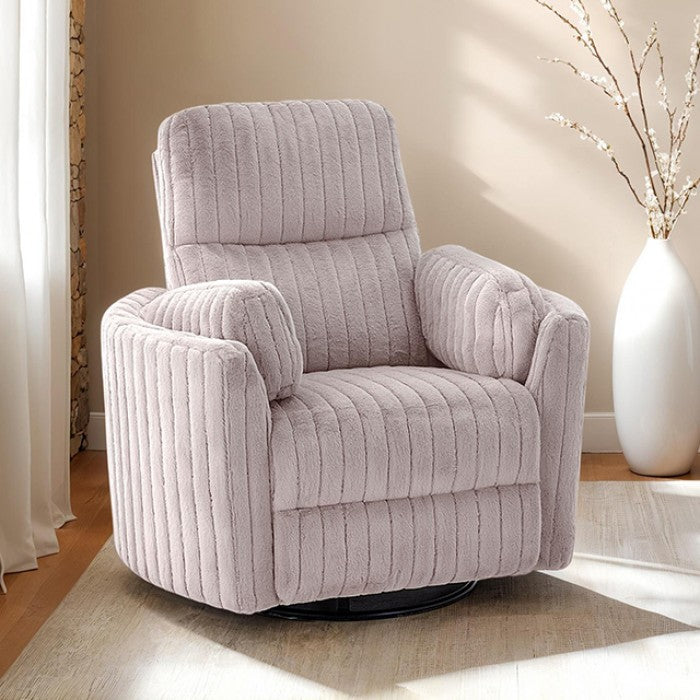 Belper Power Glider Sky Blue Recliner with Swivel - Comfortable & Stylish Recliner with Gliding and Swivel Features