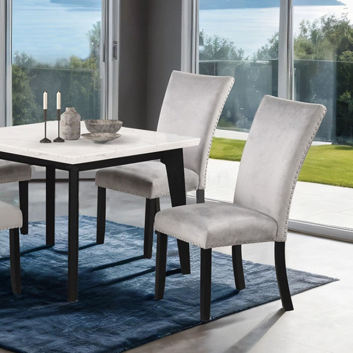 Sabro Square Dining Table - Contemporary Black/White - Modern & Stylish Dining Table with a Chic Design