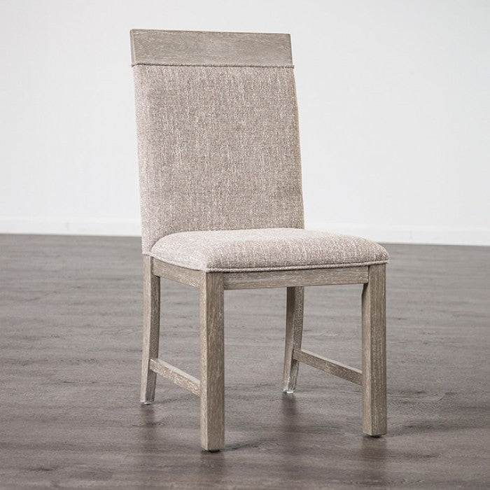 Gristalt Traditional Fabric Solid Rubberwood Chair - Classic & Durable Dining Chair with Fabric Upholstery