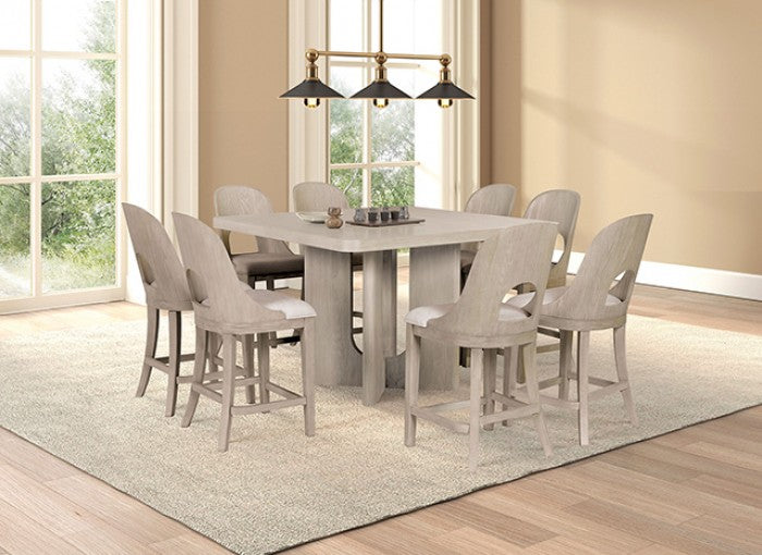Sterling West Modern Counter Height Chair (Set of 2) - White Oak - Stylish & Durable Chairs with a Timeless White Oak Finish