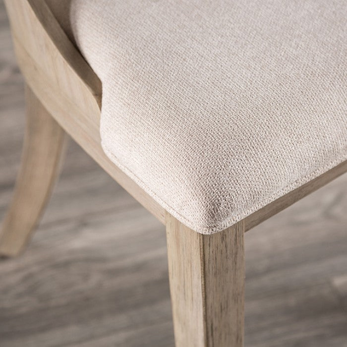 Sterling West Modern Round Dining Table - White Oak - Stylish & Durable Dining Table with a Clean White Oak Finish
