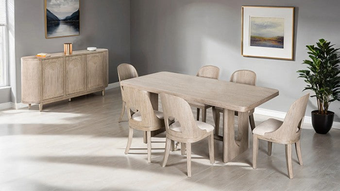 Sterling West Modern Side Chair - White Oak - Stylish & Comfortable Dining Chair with a Classic White Oak Finish