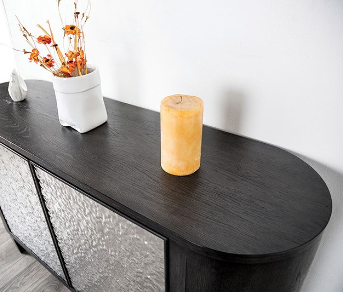 Sterling West Modern Server - Ash Gray - Stylish & Functional Storage with a Sophisticated Ash Gray Finish
