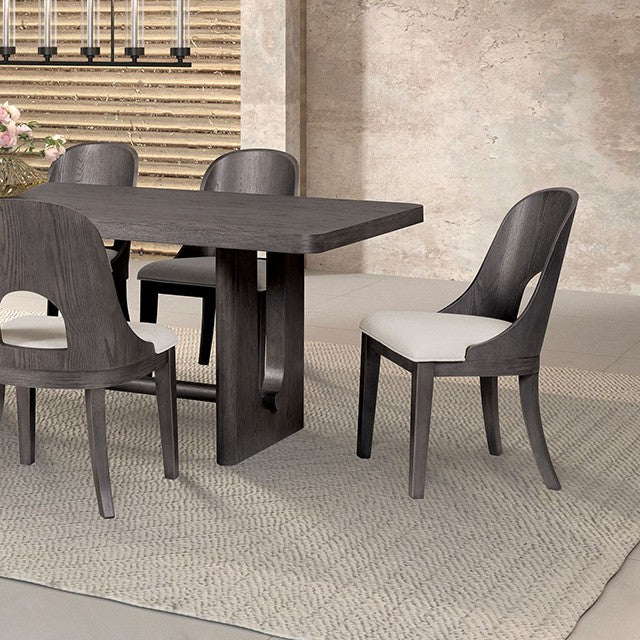 Sterling West Modern Rectangular Dining Table - Ash Gray - Sleek & Stylish Dining Table with a Sophisticated Ash Gray Finish
