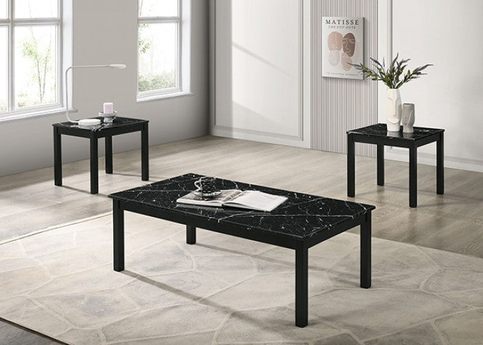 Findlay 3 Pc. Faux Marble Top Table Set - Stylish and Durable Design with a Chic Faux Marble Finish for Your Living Space