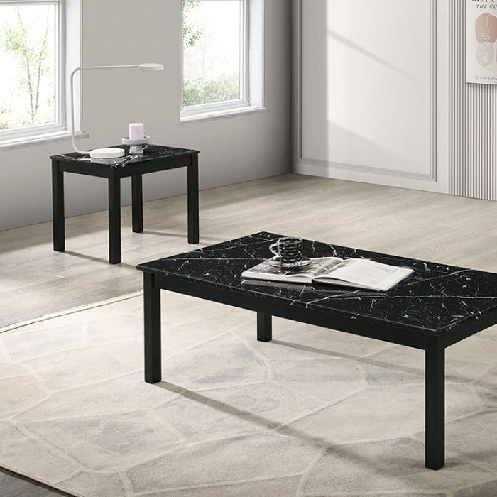 Findlay 3 Pc. Faux Marble Top Table Set - Stylish and Durable Design with a Chic Faux Marble Finish for Your Living Space