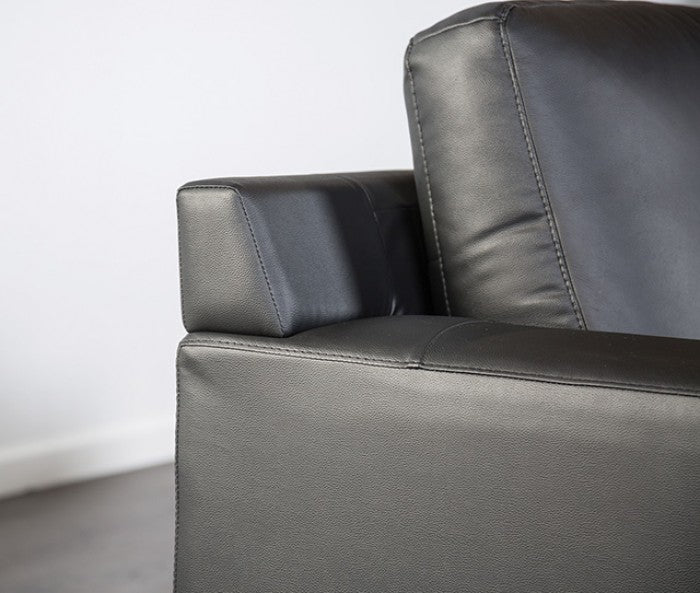 Stordal Contemporary Sectional with Right Chaise - Black - Sleek & Modern Sectional with a Comfortable Right Chaise in a Classic Black Finish