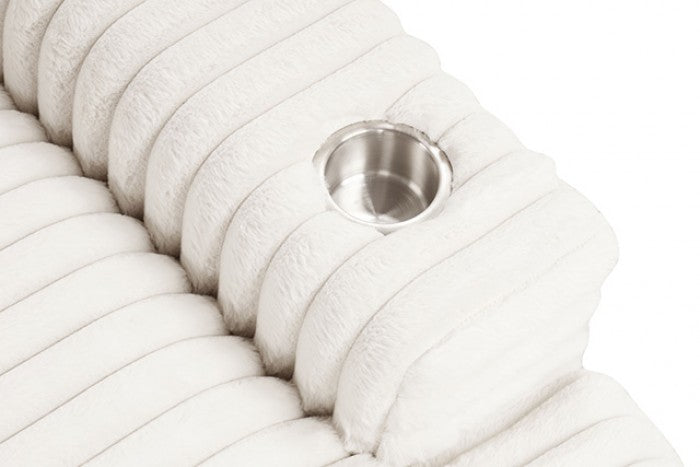 Veyrier 2 Arm Chaise - Contemporary White - Elegant & Comfortable Chaise Lounge with a Modern White Finish