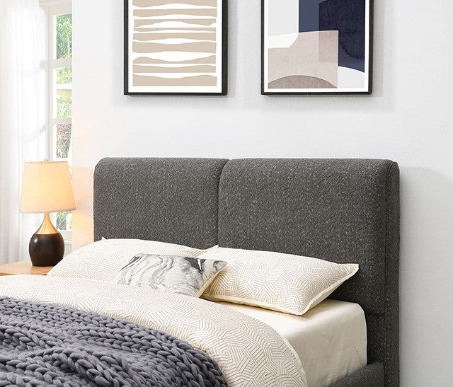 Stavern Bed - Contemporary Gray - Sleek & Modern Bed with a Sophisticated Gray Finish