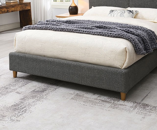 Stavern Bed - Contemporary Gray - Sleek & Modern Bed with a Sophisticated Gray Finish