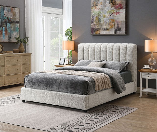 Traverso Bed - Contemporary White - Sleek & Modern Bed with a Crisp, Clean White Finish
