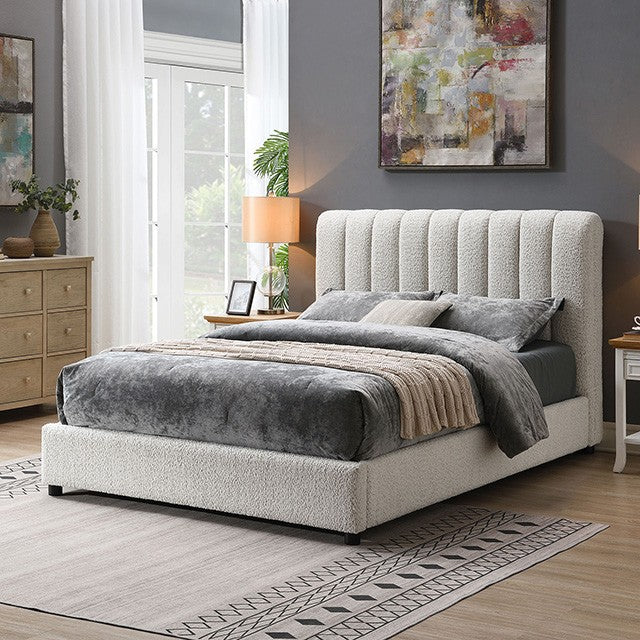 Traverso Bed - Contemporary White - Sleek & Modern Bed with a Crisp, Clean White Finish
