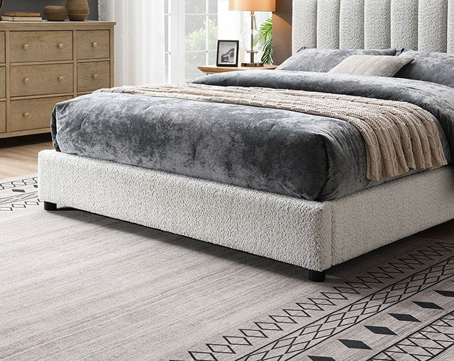 Traverso Bed - Contemporary White - Sleek & Modern Bed with a Crisp, Clean White Finish