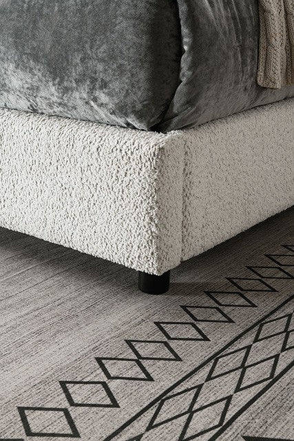 Traverso Bed - Contemporary White - Sleek & Modern Bed with a Crisp, Clean White Finish
