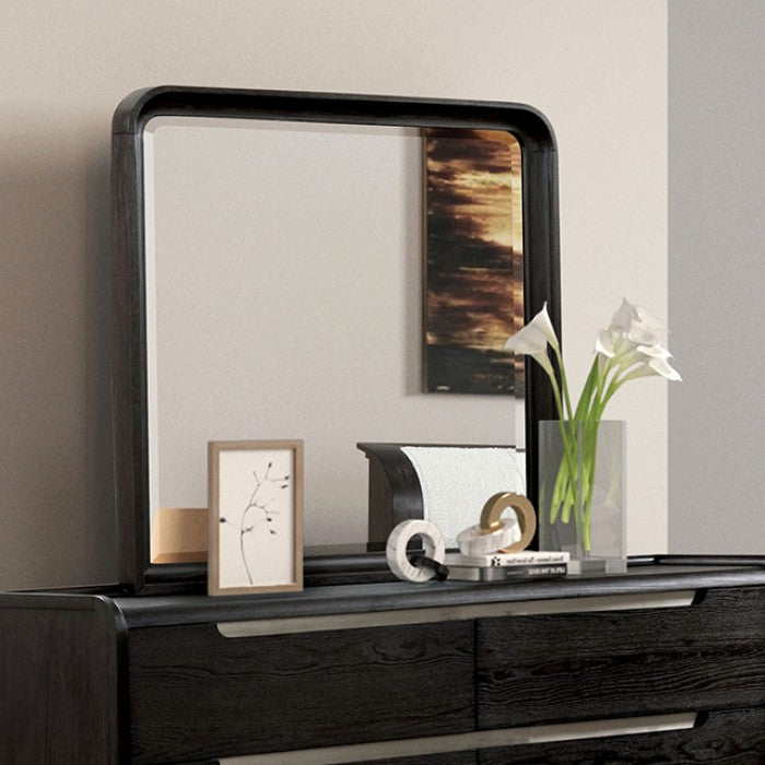 Osterley Mirror - Modern Contemporary Black - Sleek & Stylish Wall Mirror with a Bold Black Frame