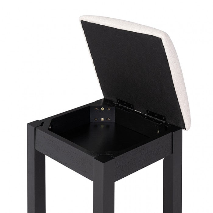Ashbourne Contemporary Black Vanity Set - Stylish & Modern Dressing Table with Stool