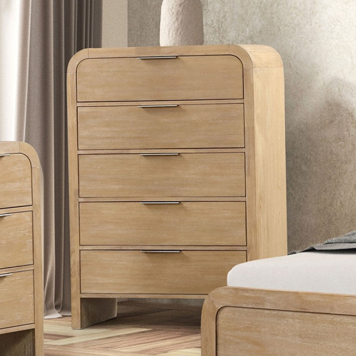 Handforth Chest - Transitional Natural - Stylish & Practical Storage with a Warm, Natural Wood Finish