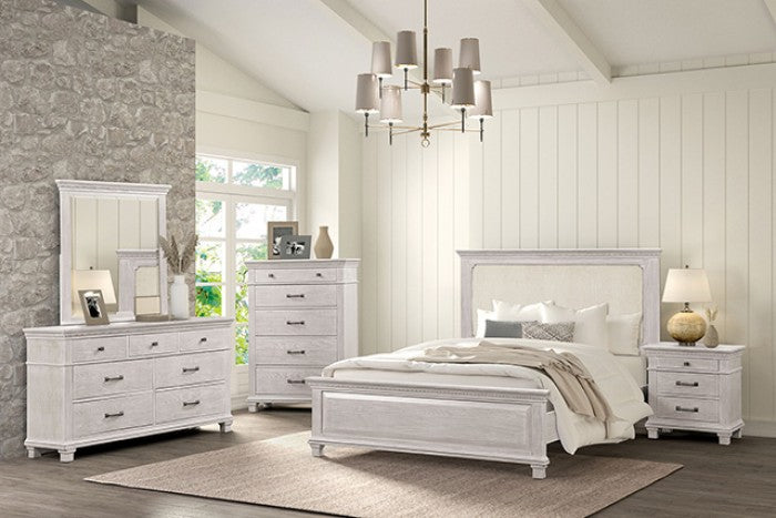 Swanley Bed - Transitional Weathered Gray - Stylish & Timeless Bed with a Rustic, Weathered Finish