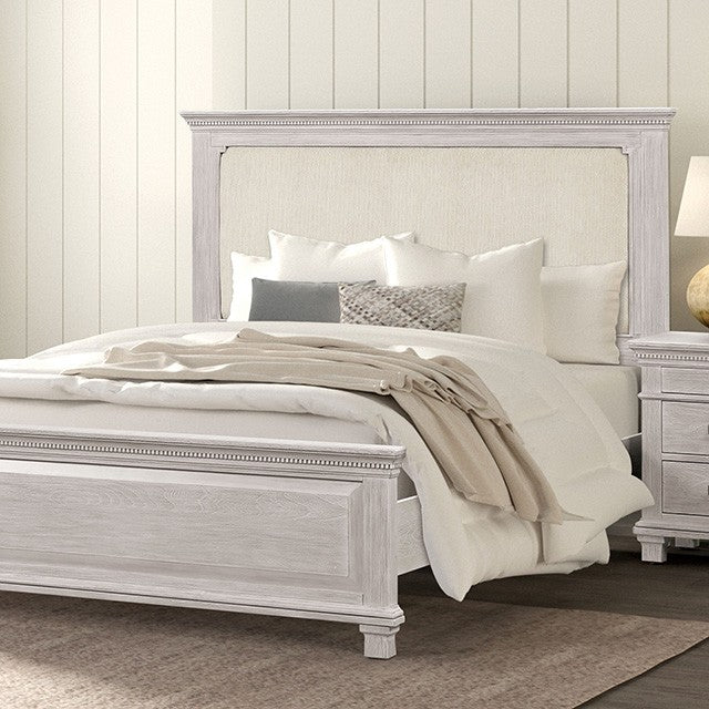 Swanley Bed - Transitional Weathered Gray - Stylish & Timeless Bed with a Rustic, Weathered Finish