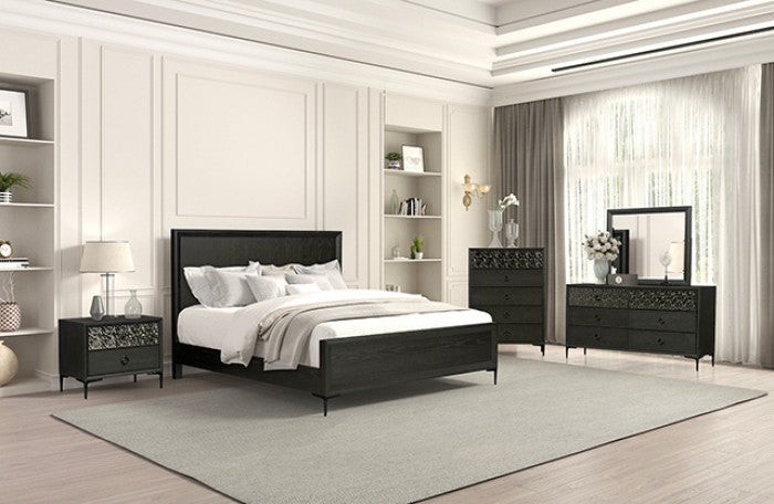 Bashford Nightstand - Modern Contemporary Espresso Nightstand - Sleek & Functional Nightstand with a Rich Espresso Finish