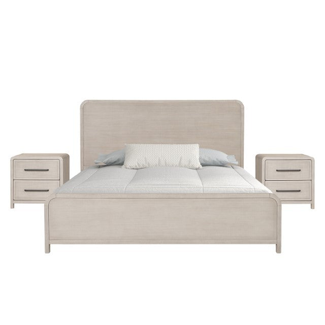 Belize Modern Solid Rubberwood Bed - Stylish & Durable Bedroom Furniture with a Contemporary Look