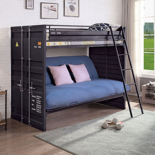 Lafray Twin Bunk Bed with Futon Base