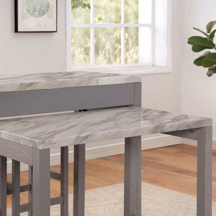 Whitehall Rustic Linen Solid Wood Counter HT Table