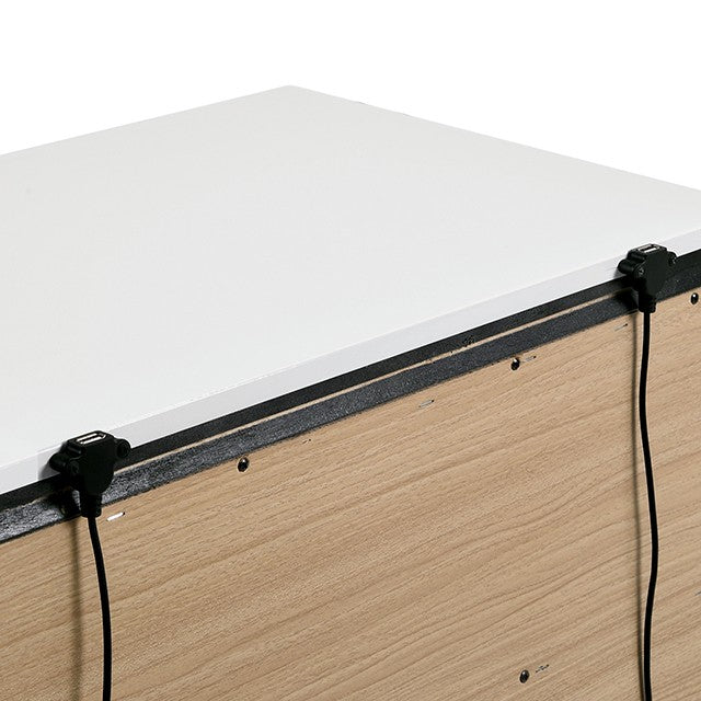 Birsfelden Contemporary Solid Wood High Gloss Bed