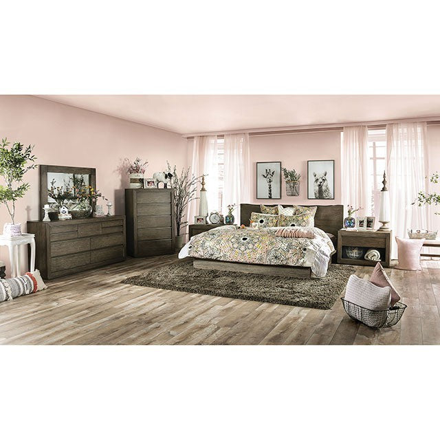 Bridgewater Transitional Solid Wood Low Platfoam Bed
