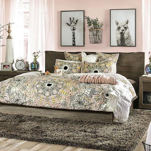 Bridgewater Transitional Solid Wood Low Platfoam Bed