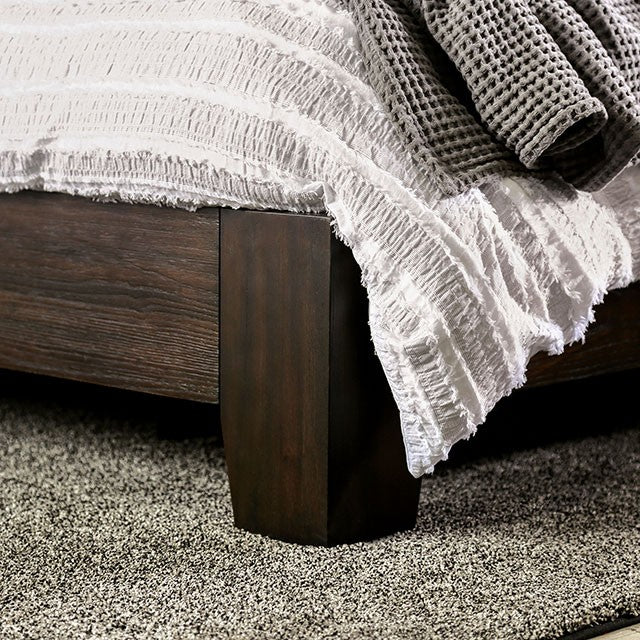 Laurentian Contemporary Solid Wood Wingback Bed