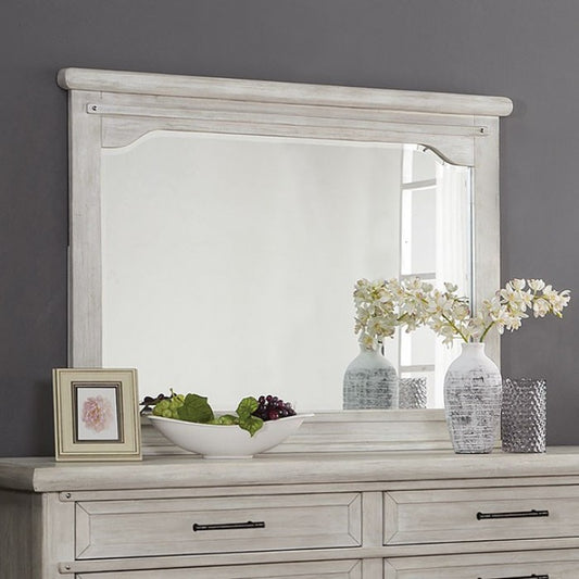 Shawnette Transitional Solid Wood Mirror