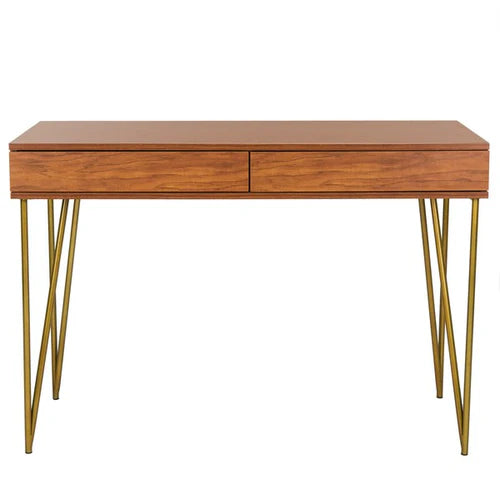 Pine Two-Drawer Desk - Functional and Stylish Workspace for Modern Home Offices