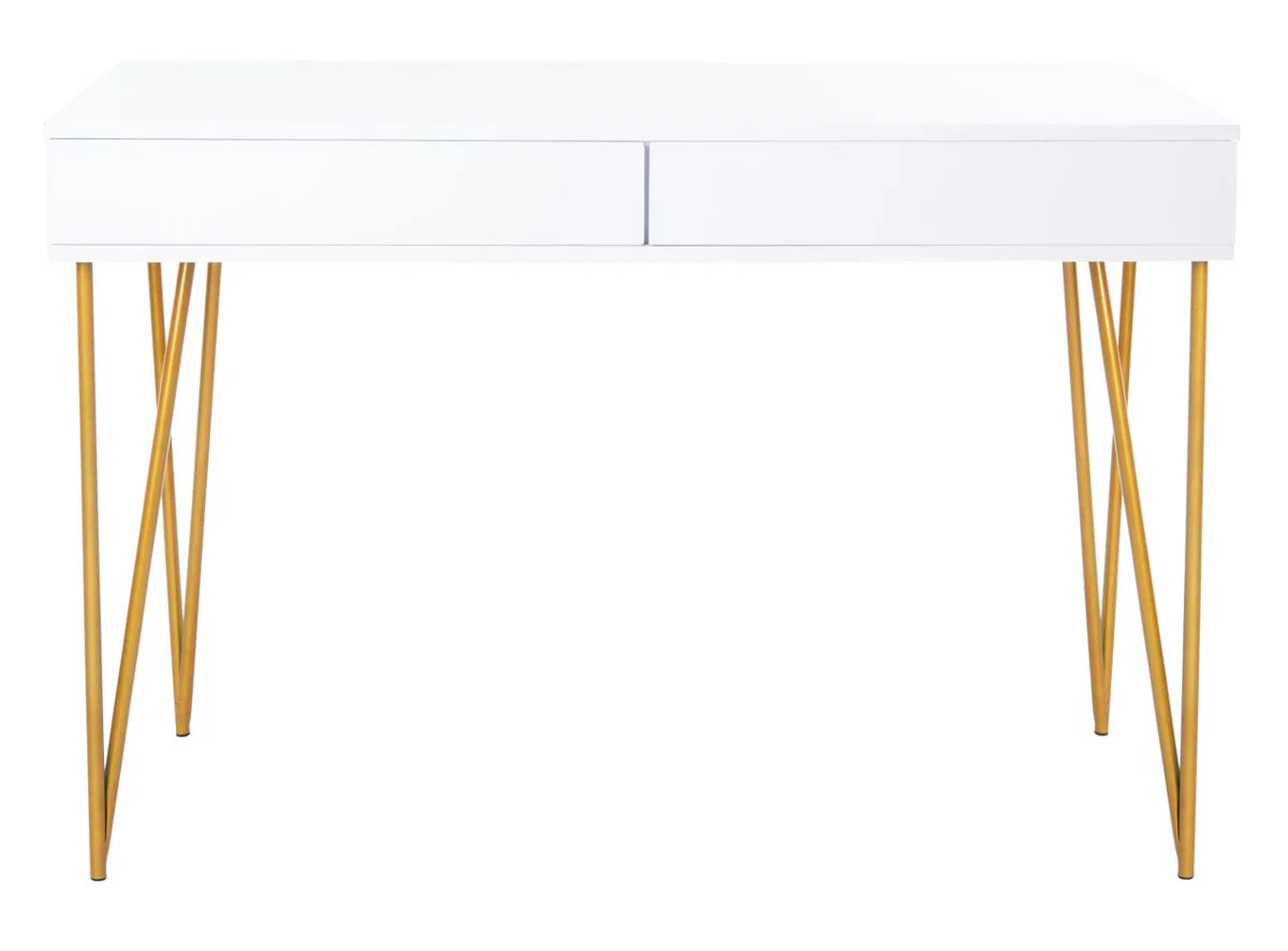 Pine Two-Drawer Desk - Functional and Stylish Workspace for Modern Home Offices