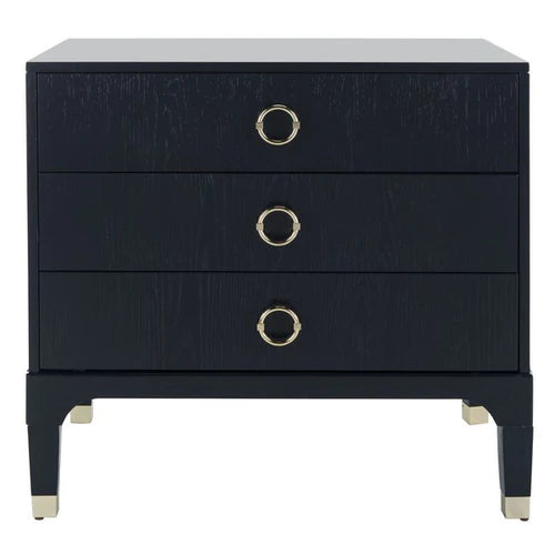 Lorna 3-Drawer Contemporary Night Stand - Sleek and Functional Storage for Modern Bedrooms