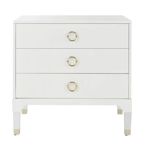 Lorna 3-Drawer Contemporary Night Stand - Sleek and Functional Storage for Modern Bedrooms